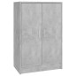 Armoire à chaussures Gris béton 60x35x92 cm Bois d’ingénierie