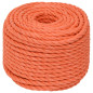 Corde de travail Orange 10 mm 25 m Polypropylène