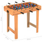 Mini table de football 69x37x62 cm Érable