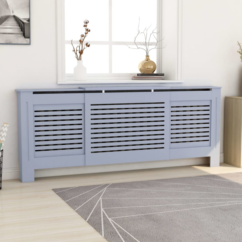 Cache radiateur MDF Gris 205 cm