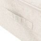 Boîtes de rangement 2 pcs Tissu 70x40x18 cm Crème