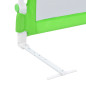 Barrière de sécurité de lit d enfant Vert 120x42 cm Polyester