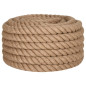 Corde de jute 25 m de long 36 mm d épaisseur