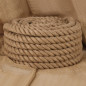 Corde de jute 10 m de long 30 mm d épaisseur