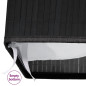 Panier à linge avec 2 sections bambou noir 72 L