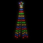 Arbre de Noël cône 108 LED Colorées 70x180 cm