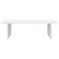 Support de moniteur Blanc 50x27x15 cm Bois de pin solide