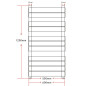 Radiateur sèche serviettes vertical de salle de bain 600x1200mm