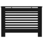 Cache radiateur noir 112x19x81,5 cm MDF