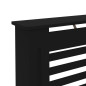 Cache radiateur noir 112x19x81,5 cm MDF