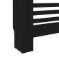 Cache radiateur noir 112x19x81,5 cm MDF