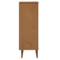 Armoire à chaussures MOLDE Marron 59,5x35x103 cm Bois de pin