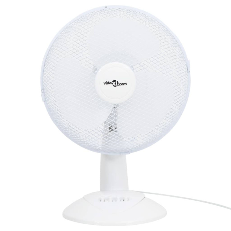 Ventilateur de table 3 vitesses 30 cm 40 W Blanc