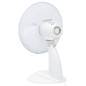 Ventilateur de table 3 vitesses 30 cm 40 W Blanc