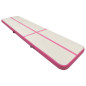 Tapis gonflable de gymnastique avec pompe 600x100x20cm PVC Rose