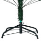 Arbre de Noël artificiel pré éclairé et boules vert 210 cm PVC