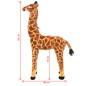 Jouet en peluche Girafe Marron et jaune XXL