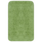 Jeu de tapis de salle de bain 3 pcs Tissu Vert