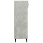 Armoire à chaussures Gris béton 60x35x105 cm Bois d ingénierie