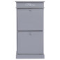 Armoire à chaussures Gris 50 x 28 x 98 cm Bois de Paulownia