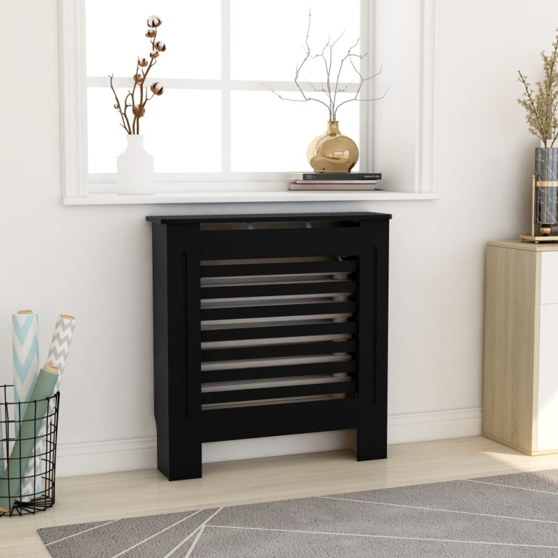 Cache radiateur MDF Noir 78 cm