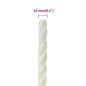 Corde de travail Blanc 10 mm 250 m polypropylène