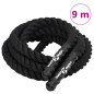 Corde de combat noir 9 m 6,8 kg polyester