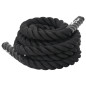 Corde de combat noir 9 m 6,8 kg polyester