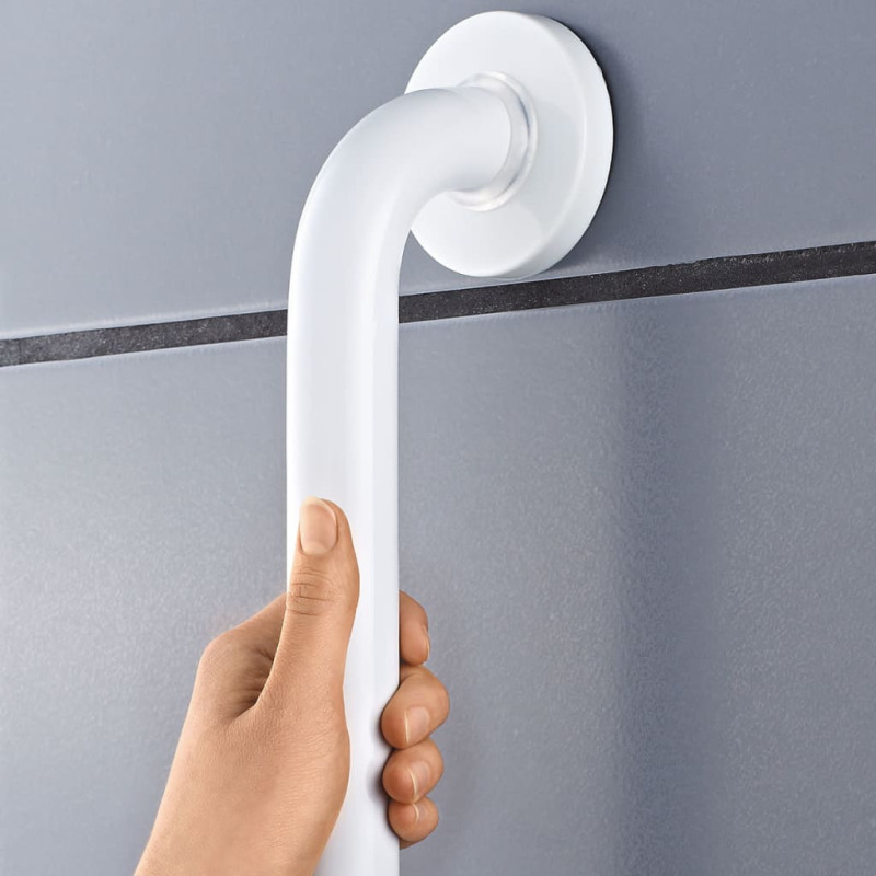 RIDDER Barre d appui de sécurité 30 cm Aluminium Blanc A00130101