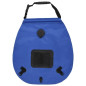 Sac de douche de camping bleu 20 L PVC