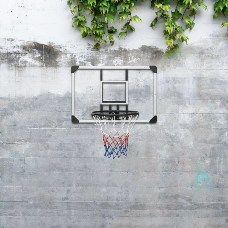 Panneau de basket ball Transparent 90x60x2,5 cm Polycarbonate