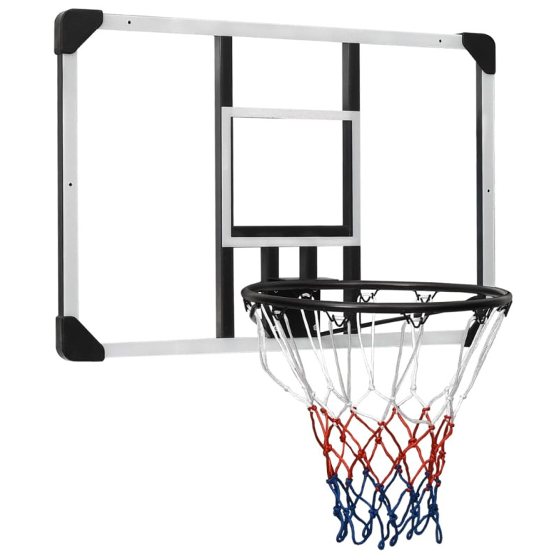 Panneau de basket ball Transparent 90x60x2,5 cm Polycarbonate