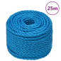 Corde de travail Bleu 16 mm 25 m Polypropylène