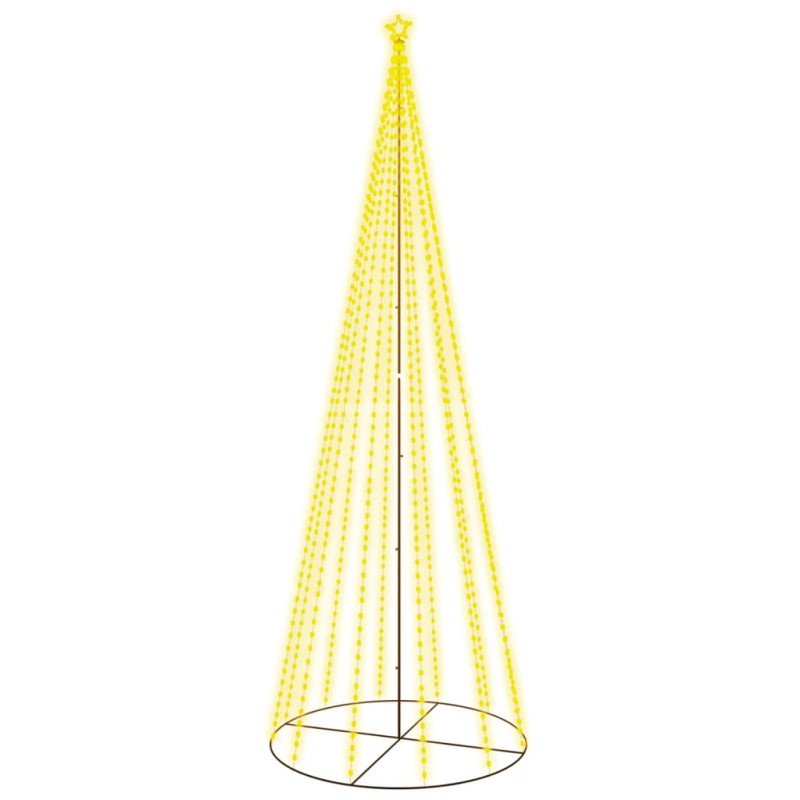 Arbre de Noël cône 732 LED Blanc chaud 160x500 cm