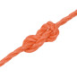 Corde de travail orange 3 mm 50 m polypropylène