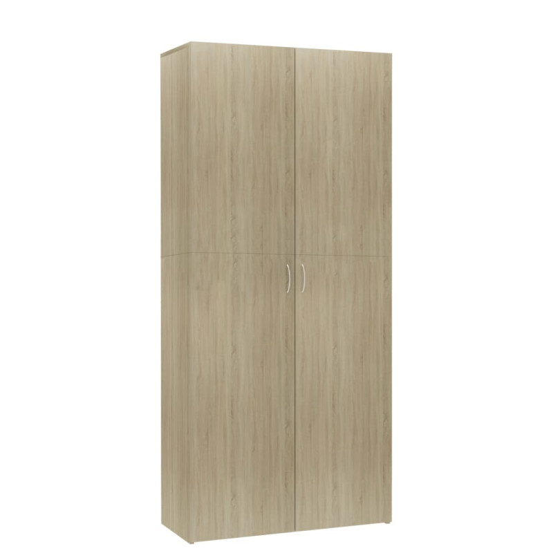 Armoire à chaussures Chêne sonoma 80x35,5x180cm Bois ingénierie