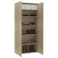 Armoire à chaussures Chêne sonoma 80x35,5x180cm Bois ingénierie