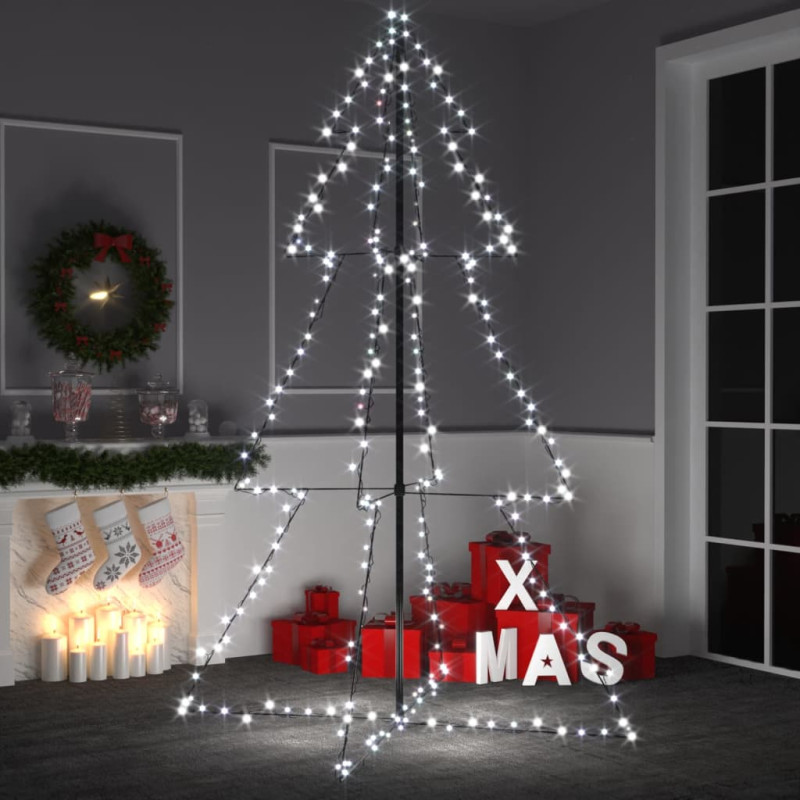 Arbre de Noël cône 240 LED d intérieur d extérieur 118x180 cm