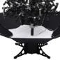 Arbre de Noël neigeux avec base de parapluie Noir 140 cm PVC