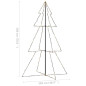 Arbre de Noël cône 240 LED d intérieur d extérieur 118x180 cm