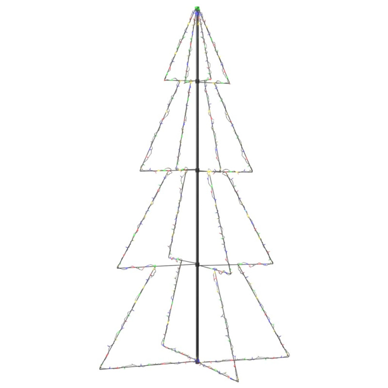 Arbre de Noël cône 360 LED d intérieur d extérieur 143x250 cm