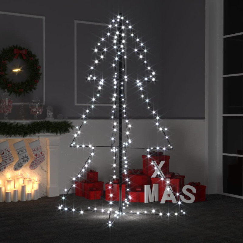 Arbre de Noël cône 200 LED d intérieur d extérieur 98x150 cm