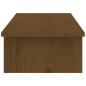 Support de moniteur Marron miel 100x27x15 cm Bois de pin solide