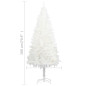 Arbre de Noël artificiel pré éclairé et boules blanc 180 cm