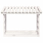 Support pour bois de chauffage Blanc 108x64,5x78 cm Bois de pin