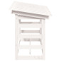 Support pour bois de chauffage Blanc 108x64,5x78 cm Bois de pin