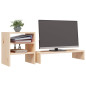 Support pour moniteur 81x20x30 cm Bois de pin solide