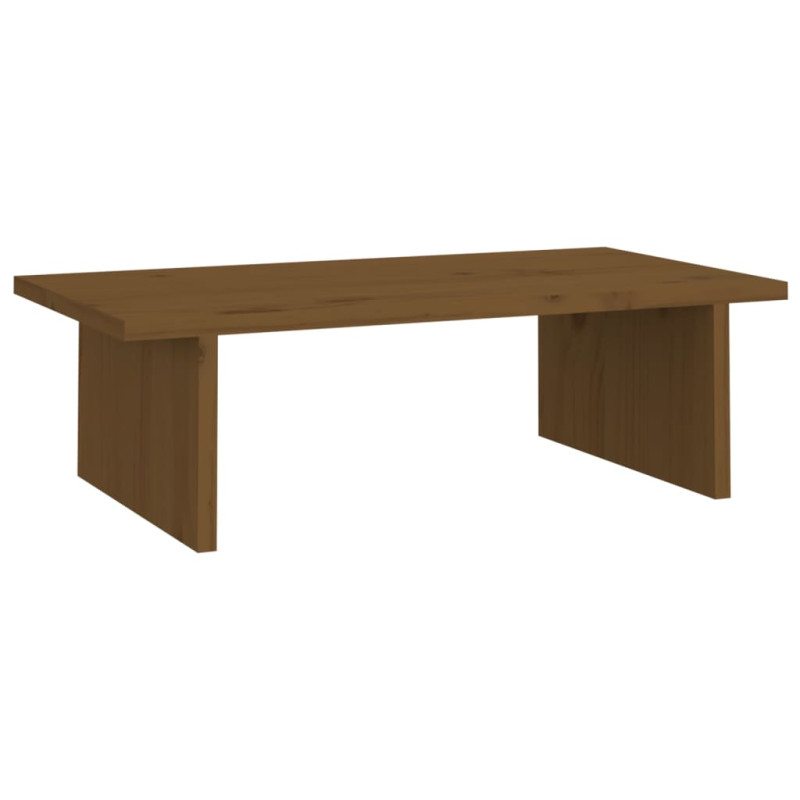 Support de moniteur Marron miel 50x27x15 cm Bois de pin solide