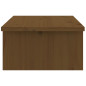 Support de moniteur Marron miel 50x27x15 cm Bois de pin solide