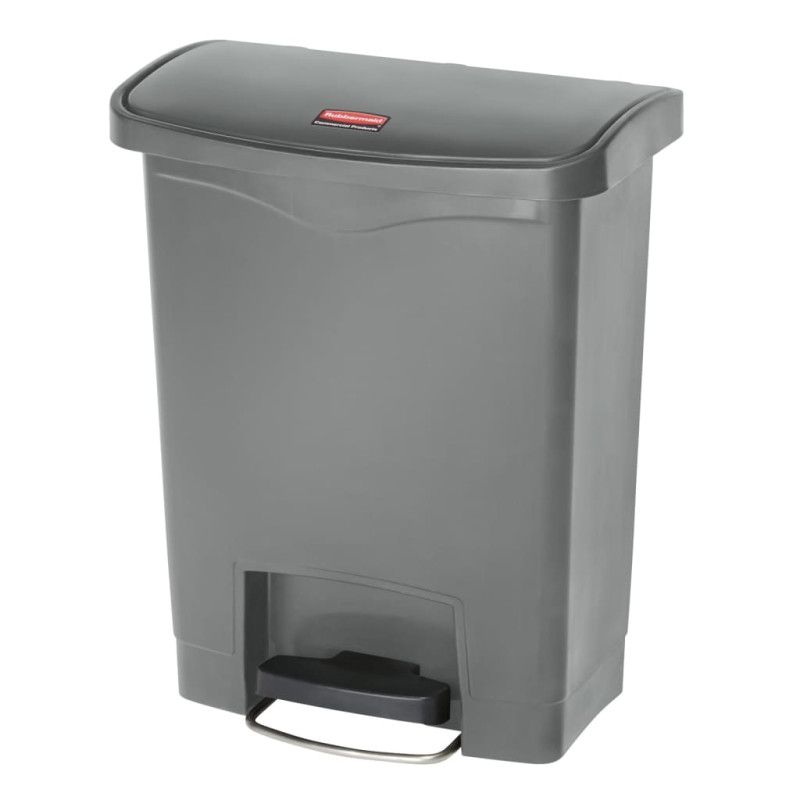 Rubbermaid Poubelle à pédale Slim Jim 30 L Gris